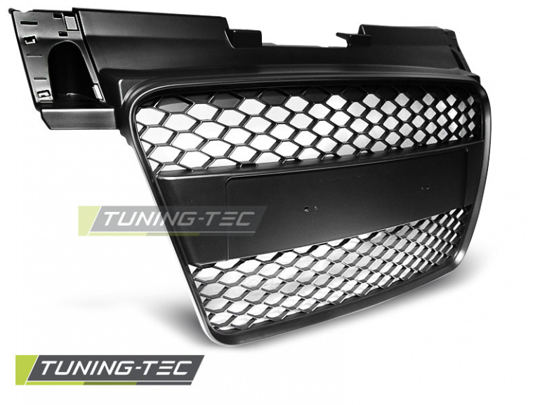 Upgrade Sportgrill / Kühlergrill für Audi TT 8J Coupe/Roadster 06-14 matt schwarz in Wabendesign